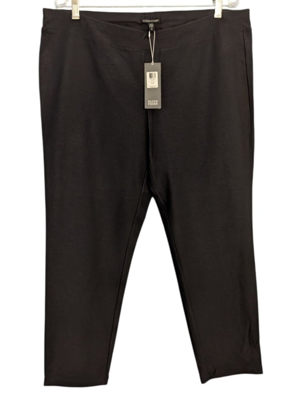 Eileen Fisher Women XL Washable Stretch Crepe Slim Ankle Pants Graphite grey